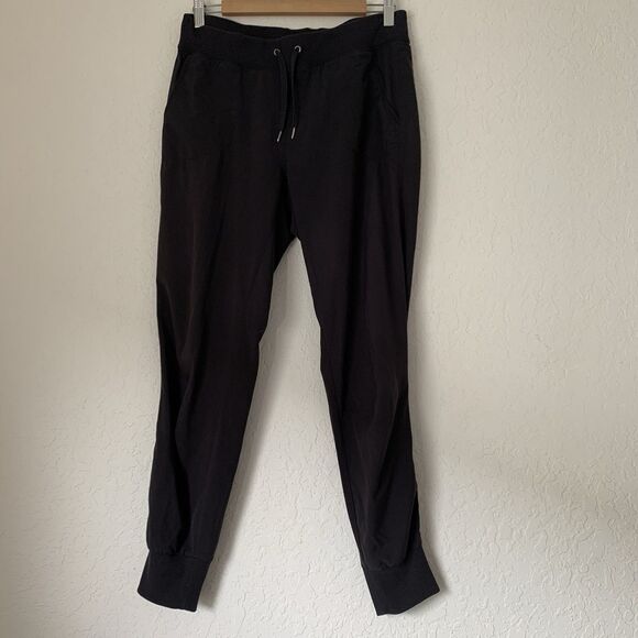 Athleta Jogger Pants Black Women 6 Stretch Waist Pockets Workout Athletic Gym - Picture 1 of 11